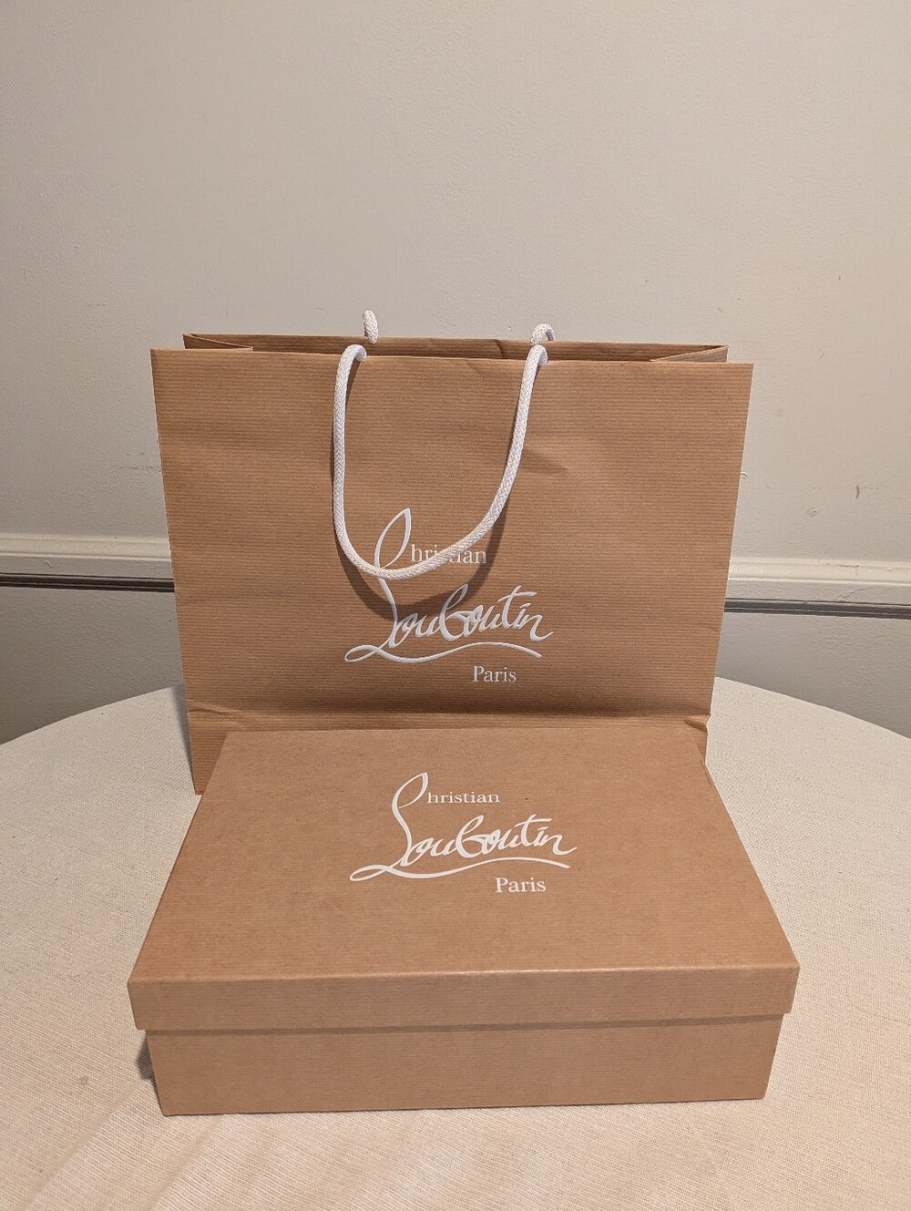 Christian Louboutin Empty Shoe Box And shopping Bag